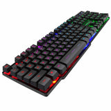 Teclado Gamer Luz Led Rgb Tecla Ghost Neon Usb AK - 600 - Loja Actual