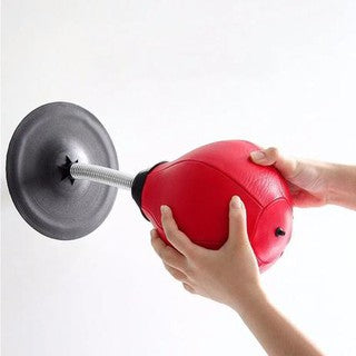 Mini Saco De Pancada De Mesa Com Ventosa Stress Stressado