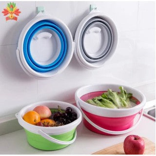 Balde Retrátil 3 Litros Plástico E Silicone Desmontável