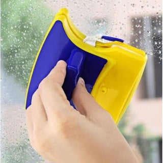 Limpador De Vidros Janelas Basculante Rodo Mágico Dupla Face Com Super Ímã Magnético Original