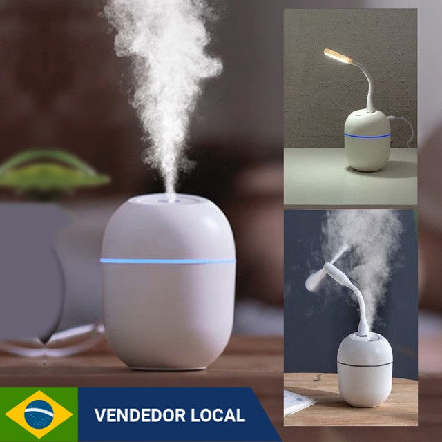 Mini Umidificador De Ar Portátil Purificador Usb Lâmpada