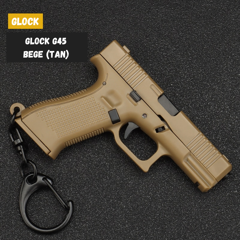 Mini Chaveiro Glock | Ferrolho e Carregador Funcionais - [30% OFF]