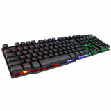 Teclado Gamer Luz Led Rgb Tecla Ghost Neon Usb AK - 600 - Loja Actual