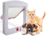 Porta Pet Door 4 Funções Para Cães E Gatos Até 7kg Com Trava