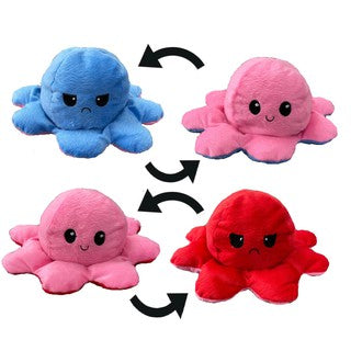 Pelúcia Polvo Reversível Humor Feliz e Bravo / Triste Tik Tok