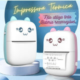 Mini impressora térmica kawaii Bluetooth